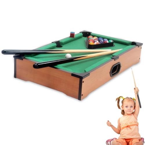 Mini -Billardtisch, 10.2x13,8x2,8 Zoll tportierbares Tabletop -Billard -Spiel, kleiner Billardtisch mit Billardkugeln, Pool -Hinweisen und Dreiecksregal, tragbarer Billardtisch für Kinder Erwachsene von AZIDWERYQ