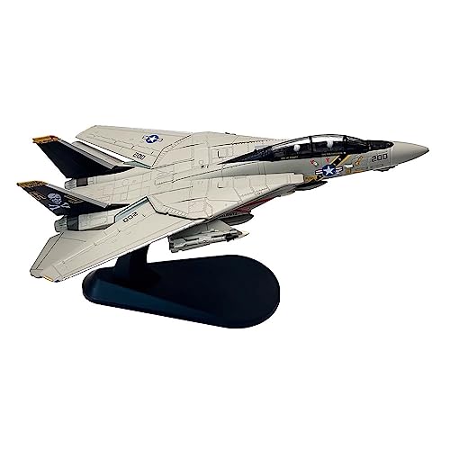 AZIZAT 1/100 F14 Tomcat Fighter Modell Flugzeug Modelle Metall Die-Cast Flugzeug Modell Flugzeug Modell Modell für Sammlung Festival Geschenk Ornament,F14a von AZIZAT