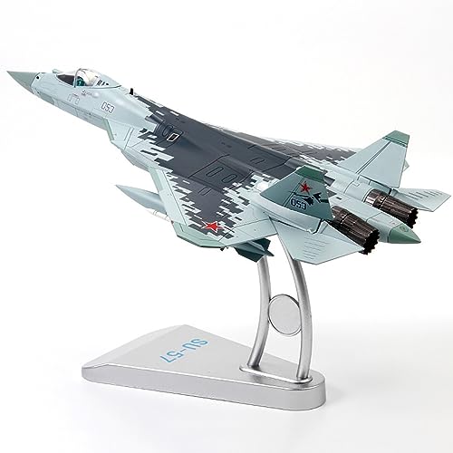 AZIZAT 1:72 Pre-Build Modell Kits SU-57 Russische Kampfflugzeuge Legierung Modell Jet Flugzeug Modus Diecast Flugzeuge Display Modell Flugzeug für Sammlung oder Geschenk von AZIZAT