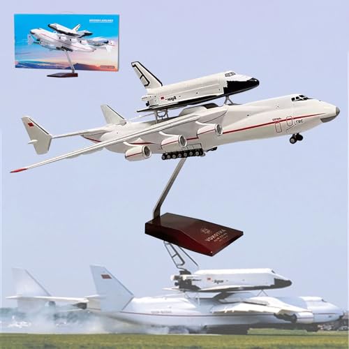 AZIZAT 16,5" 1: 200 Modell Jet Große Modelle Flugzeug Antonov AN-225 Buran Flugzeug Modell Diecast Transport Flugzeug Modell für Sammlung Ornament von AZIZAT