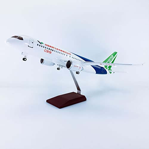 AZIZAT 18,5 in Modell Jet China C919 Modell Flugzeug Modell Flugzeug Kit 1:82 Diecast Harz Flugzeug Flugzeug Modell für Sammlung Festival Geschenk Ornament von AZIZAT