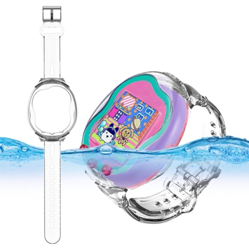 AZURAOKEY Armband for Tamagotchi Uni, waschbar, interaktives virtuelles Haustierband, verstellbares TPU-schützendes Tamagotchi Uni-Armband for Kinder, Teenager, Erwachsene, 16–22 cm von AZURAOKEY