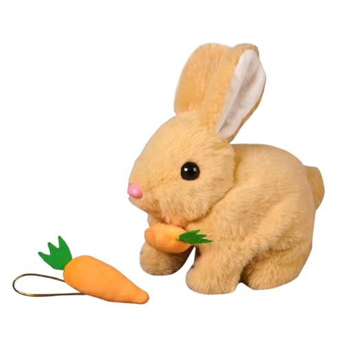 AZURAOKEY My Realistic Bunny Toy, 2025 New Easter Plush Rabbit with Sounds Movements - Jumping, Twitching Rabbit Toys Cute Funny Plush Stuffed Bunny Plushies for Easter von AZURAOKEY