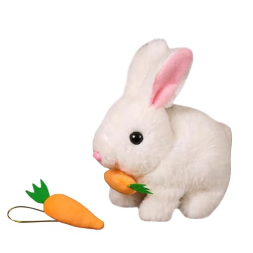 AZURAOKEY My Realistic Bunny Toy, 2025 New Easter Plush Rabbit with Sounds Movements - Jumping, Twitching Rabbit Toys Cute Funny Plush Stuffed Bunny Plushies for Easter von AZURAOKEY