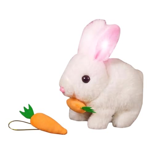 AZURAOKEY My Realistic Bunny Toy, 2025 New Easter Plush Rabbit with Sounds Movements - Jumping, Twitching Rabbit Toys Cute Funny Plush Stuffed Bunny Plushies for Easter von AZURAOKEY