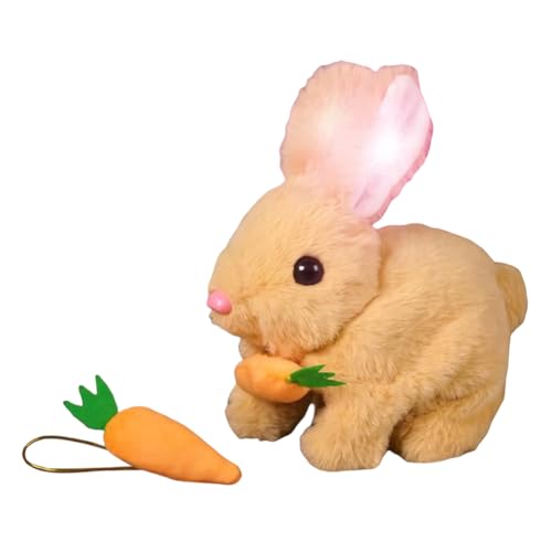 AZURAOKEY My Realistic Bunny Toy, 2025 New Easter Plush Rabbit with Sounds Movements - Jumping, Twitching Rabbit Toys Cute Funny Plush Stuffed Bunny Plushies for Easter von AZURAOKEY