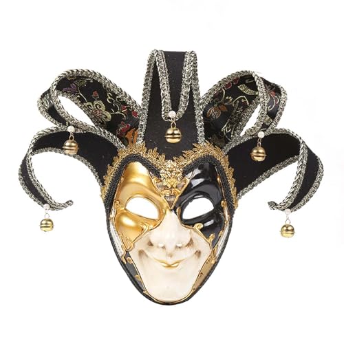 AaaozKjie Maskerade Maske für Damen und Herren, Narrenmaske, Allgesichtsmaske für Karneval, Kostüm, Party, venezianische Masken für Mmasquerade Ball von AaaozKjie