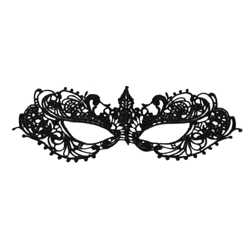 AaaozKjie Spitze Maske Fasching Lace Elegante Elastisch Venezianische Maske Damen Abendkleid Maskenball Karneval Maske Party Kostüm Maskerade von AaaozKjie