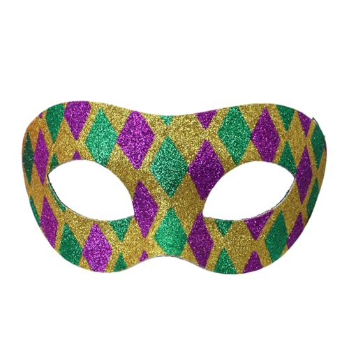 AaaozKjie Venezianische Maske Damen mit Glänzendes, Party Kostüm Karneval Maske Cosplay Retro Maske Fasching Neuheit Maskenball Maskerade von AaaozKjie