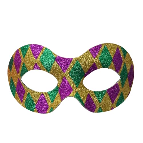 AaaozKjie Venezianische Maske Damen mit Glänzendes, Party Kostüm Karneval Maske Cosplay Retro Maske Fasching Neuheit Maskenball Maskerade von AaaozKjie