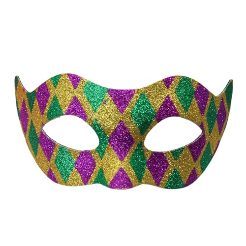 AaaozKjie Venezianische Maske Damen mit Glänzendes, Party Kostüm Karneval Maske Cosplay Retro Maske Fasching Neuheit Maskenball Maskerade von AaaozKjie