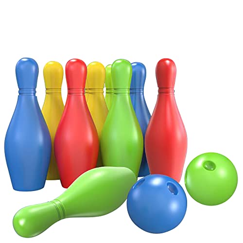 Aaoehiewp Bowling Interactive Outdoor Sports Indoor Outdoor Bowling Set Für Jungen Kinder Und Und Eltern-Kind 12-teilige Mädchen Spiel Spiele Spielzeug Bildung von Aaoehiewp