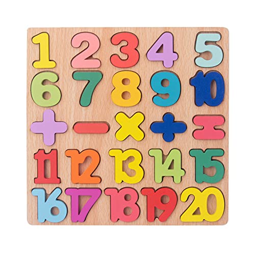 Aaoehiewp Hölzerne Zahl Puzzle 123 Zahl Puzzles Für Kleinkinder Pädagogisches Lernen Spielzeug Für Kleinkinder Zahl Spielzeug Mit Puzzle Board Nummer von Aaoehiewp