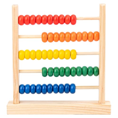 Aaoehiewp Holz für Kinder Mathe 50 Zählen Spielzeug Perlen Multicolor Zählen Für 3 5-Jahre Olds Zählen Spielzeug Für Vorschule Lernen Und Entwicklung 1pc von Aaoehiewp