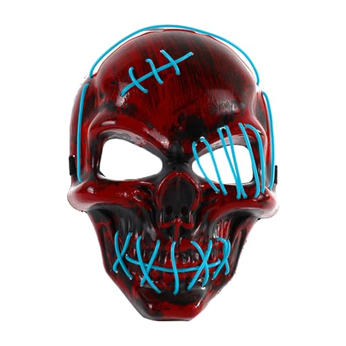 Aaoehiewp LED Licht Up Scary Für Halloween Festival Cosplay Maskerade Karneval Party von Aaoehiewp