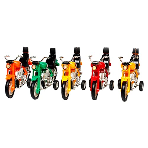 Aaoehiewp Motorcycle Toys for Kids Set of 5 Push and Go Friction Powered Toy Motorbikes Cool Toys for Boys Girls Fun Birthday Party Favors Unique Cake Toppers Assorted Colors von Aaoehiewp