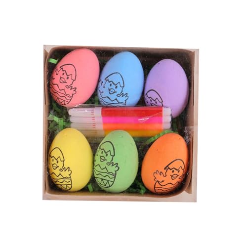 Aaoehiewp Ostern DIY handgemalte Eier 2024 Cartoon Bunny Eier Kinder handgemachte Geschenke 1ml von Aaoehiewp