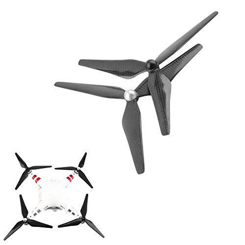 Aaoehiewp Quadrocopter Teile Schwarz Folding Propeller Klinge Drone Ersatzteile Klinge Quadcopter Drohnen-Quadrocopter von Aaoehiewp