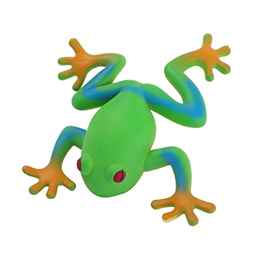 Aaoehiewp Simulation Frosch Modell Ornamente Weiche Gummi Frosch Kreative Zwang Vent Frog Sensory Party Supplies von Aaoehiewp