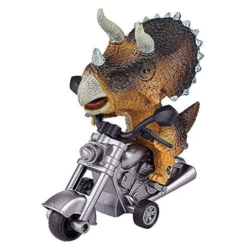 Aaoehiewp Simulation von Tyrannosaurus rex Triceratops Reiten Motorrad Dinosaurier Motorrad Kinder Inertial Motorrad Modell Spielzeug Auto von Aaoehiewp