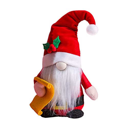 Aaoehiewp Weihnachten Red Forest Man Plüsch Spielzeug Puppe Faceless Ältere Plüsch Puppe Kinder Geschenk von Aaoehiewp