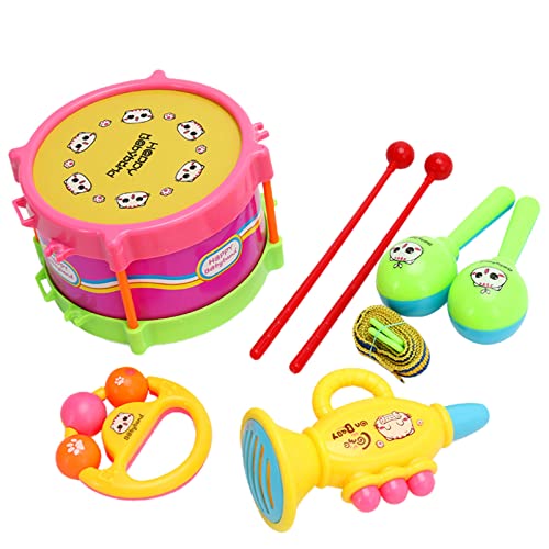 Baby Mädchen Geschenke Kleinkind Musikinstrumente Alter 1 3 Baby Musik Spielzeug Kleinkind 1.Geburtstag Mädchen Geschenke für 1.3.Jahr alte Kinder Vorschule Pädagogisches Lernen Spielzeug Trommel von Aaoehiewp