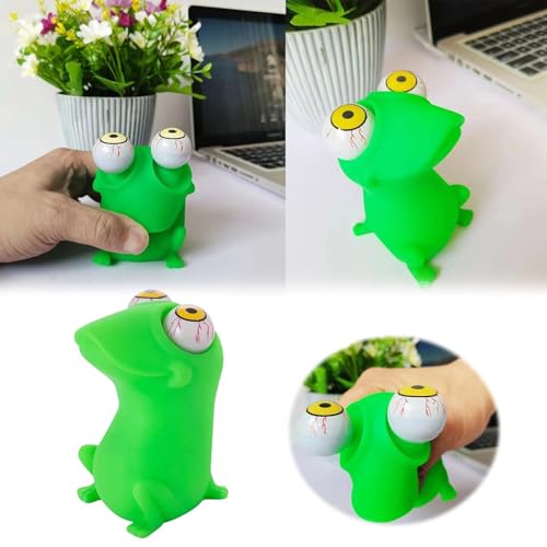 Eyed Frog Pinching Toy with Novel Creativity Soft and Stress Relieving Toy Funny Decoration von Aaoehiewp