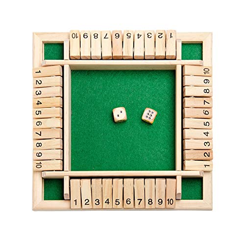 Hölzerne Reise Die Mathematische 4-Box Pub Würfel Schließen Spieler Traditionelles Brettspiel Bildung von Aaoehiewp