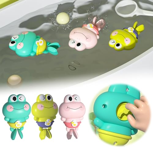 Schwimmen Frosch Spielzeug Baby Badezimmer Pool Bad Wasser Spielzeug Nettes interaktives Baden Neuer Partner von Aaoehiewp