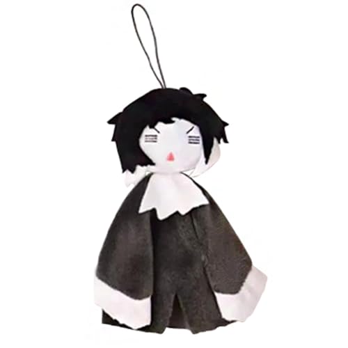 Bungo Stray Dogs Anime Peripherie Plüschpuppe Dazai Osamu/Nakahara Chuuya 16 cm Haruhi Puppe Modell Puppe Anhänger Plüschpuppe Handtasche Tasche Dekoration Charm (Typ 1, 16 cm) von Aayahakawa