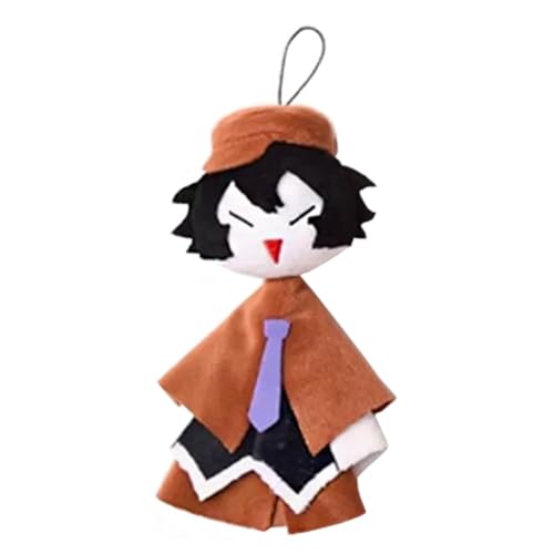 Bungo Stray Dogs Anime Peripherie Plüschpuppe Dazai Osamu/Nakahara Chuuya 16 cm Haruhi Puppe Modell Puppe Anhänger Plüschpuppe Handtasche Tasche Dekoration Charm (Typ 5, 16 cm) von Aayahakawa