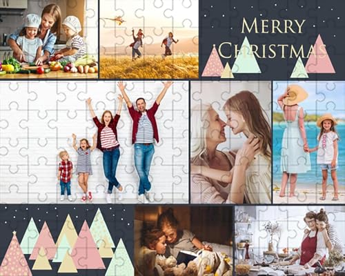 Personalisierte Puzzles für Kinder, 120/300/500/1000 Teile, beste individuelle Holz-Fotopuzzles für Haustiere Geschenke für Familien (7 Fotos) von Aayahakawa