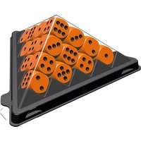 ABACUSSPIELE - Spiel mini - Würfelpyramide orange von Abacusspiele