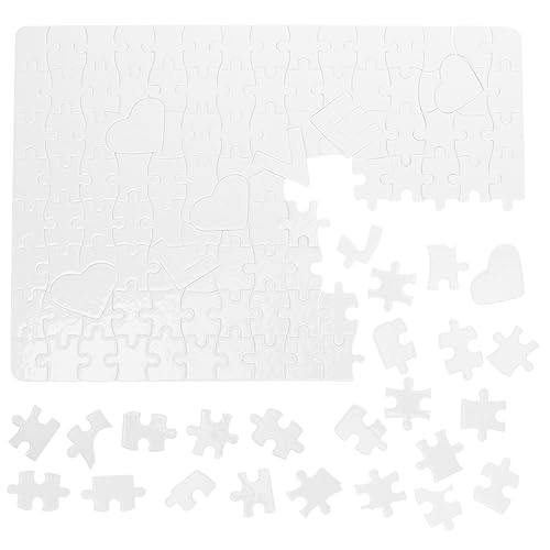 1 Satz Wärme übertragungs Puzzle Tassenpresse Hitze Leere Puzzles drücken DIY-Puzzle DIY Puzzle personalisiertes Puzzle leeres Puzzle Sublimations-Puzzle-Handwerk Papier Weiß Abaodam von Abaodam