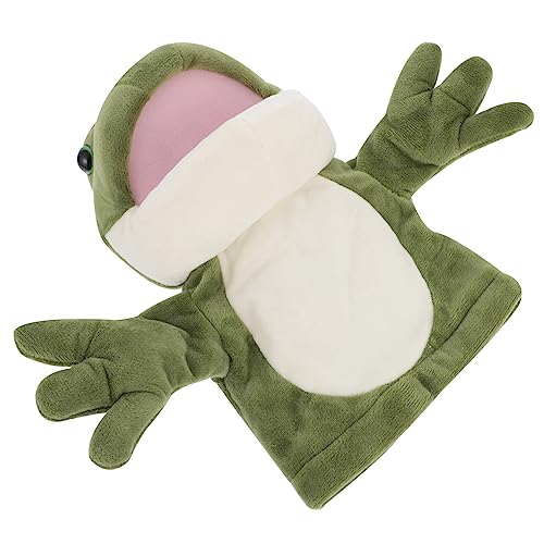 1stk Froschpuppe Geschichte Erzählende Handpuppe Cartoon-handpuppe Tierische Handpuppe Rollenspiel Handpuppe Frösche Handpuppe Green Plüsch Abaodam von Abaodam