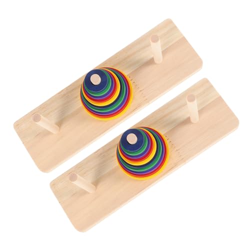 Abaodam 2stücke Holzspielzeug Tower of Hanoi Puzzle Intellektuelles Kreative Denkspiele Für DIY-Partys Entwicklung Von Kreativität Und Vorstellungskraft Abaodam 2stücke Holzspielzeug Tower of Hanoi Puzzle Intellektuelles Kreative Denkspiele Für DIY-Partys Entwicklung Von Kreativität Und Vorstellungskraft von Abaodam