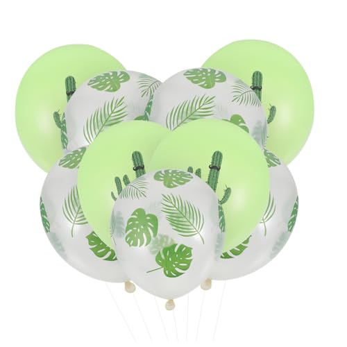 20 Stk Schildkrötenblatt-ballon Monsterballons Transparenter Ballon Partyballons Hawaiianische Ballons Tropische Partydekorationen Luau-ballons Cartoon-ballons Emulsion Green Abaodam von Abaodam