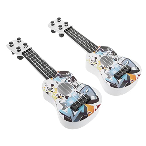 2St Mini-Simulations Gitarre -E-Gitarre Miniatur-Musikinstrument kinderinstrumente musikinstrumente für Kognitives Gitarrenspielzeug Instrument kognitives Abaodam von Abaodam