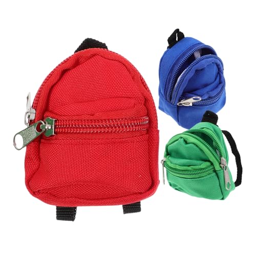 3 Teiliges Rucksackmodell Für Babypuppen Mini Spielzeugrucksack Mini Puppenzubehör Mit Rucksack Mädchen Rucksack Geldbörse Puppenrucksack Mini Schultasche Modell Kleiner Abaodam von Abaodam