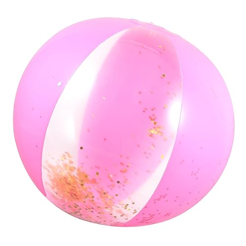 3St glitzernder Wasserball kinder sandspielzeug kinder strandspielzeug swinming pool beach toy Strandbälle Konfetti-Strandball Wasser aufblasbarer Ball Spielzeug für den Strand PVC Abaodam von Abaodam