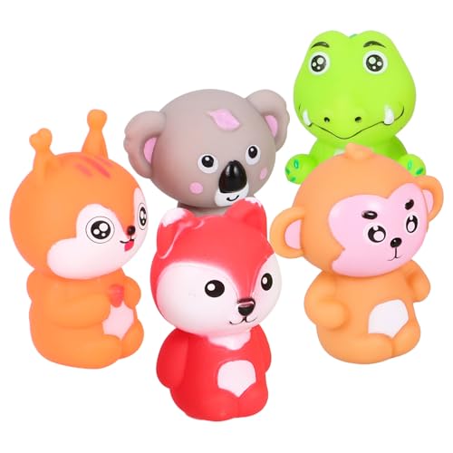 5St Tierfigurenspielzeug interaktives Kleinkind- spielzeuge kinderspielzeug Tiere Fingerpuppe Fingerpuppen PVC Abaodam von Abaodam