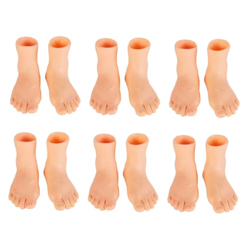 6 Paare Finger fuß Abdeckung kleine Fingerpuppen kleine Fingerhand Sache Hand Finger für interaktive Puppen Hand Puppet Fingerspielzeug für Bade Fingerpuppen Vinyl Abaodam von Abaodam