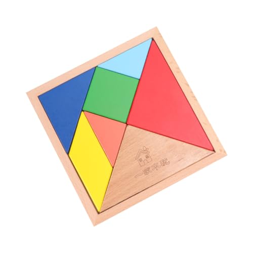 Abaodam 1 Box Früherziehungsspielzeug Spielzeug Tangram Kinder Spielen Spielzeug Puzzle Aus Holz von Abaodam