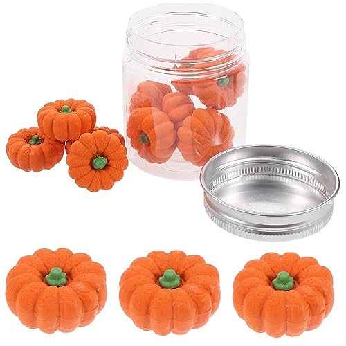 Abaodam 1 Box Halloween Simuliertes Essen Kürbis Radiergummi Jack O Laterne Radiergummi Mini Radiergummi Puzzle Radiergummi Kleine Radiergummis Halloween Partygeschenke von Abaodam