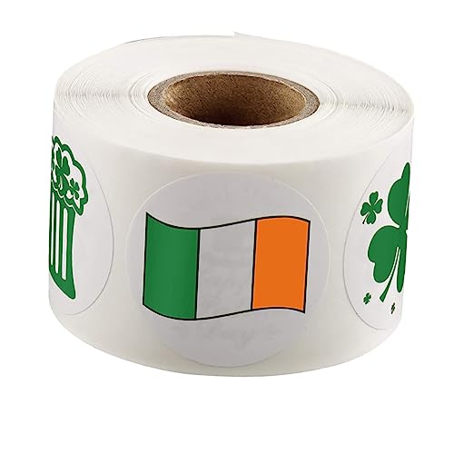 Abaodam 1 San Patri Aufkleber Etiketten Für Geschenkverpackungen St. Patricks Verpackungsaufkleber St. Patricks Etiketten St. Patricks Aufkleber Kupferplattenaufkleber Green von Abaodam