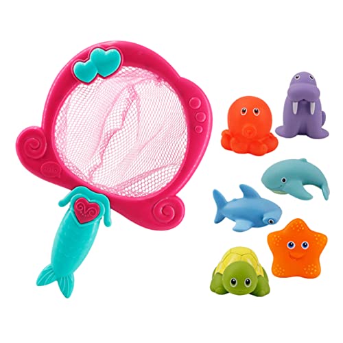 Abaodam 1 Satz Angeln Shower Toys Aqua Imaginative Play Toy Squeezable Bath Toy Hand-to-Eye Coordination Toy Badespielzeug für Babys Badespielzeug für Plastik rot von Abaodam