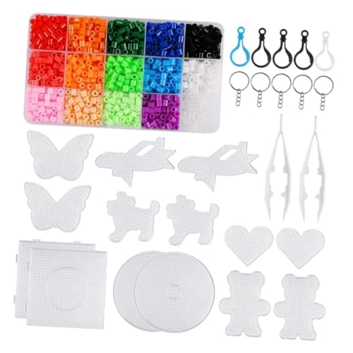 Abaodam 1 Satz Aus Klebrigen Perlen Für Biggie-perlen Perlen Für Die Herstellung Von Armbändern Sicherungsperle Schmelzperlen-Set Perlen-kit Bastelsets Plastik Colorful von Abaodam