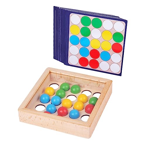 Abaodam 1 Satz Ball Holzspielzeug Fidget Slug Spielzeug Gedächtnisrätsel Für Kinder Zappelspielzeug Lustiges Und Lehrreiches Spielzeug Farbsortierer Für Kinder Memory-puzzlespiele Hölzern von Abaodam