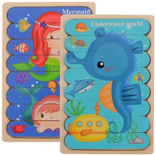 Abaodam 1 Satz Barpuzzle für funnytoys holzpuzzle Fun Toy Interessantes Denkspielzeug Puzzle- für frühes Lernen Erkennungsspielzeug für von Abaodam