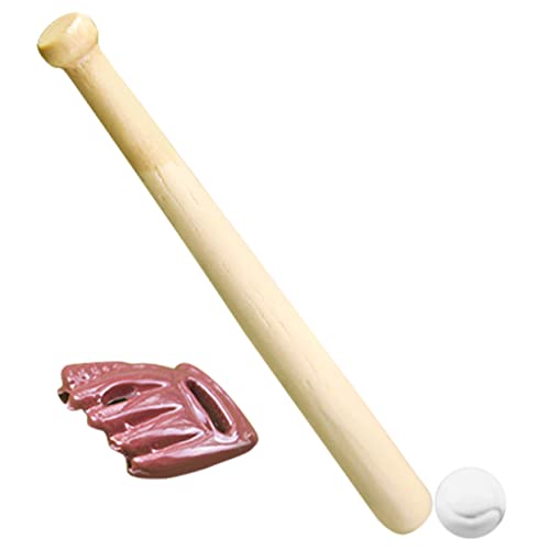 Abaodam 1 Satz Baseball-Simulation für kinderspielzeug Toys geburtstagsdekoration Miniatur-Spielsets für Mädchen Mini-Handschuh Rollenspielset Harz von Abaodam